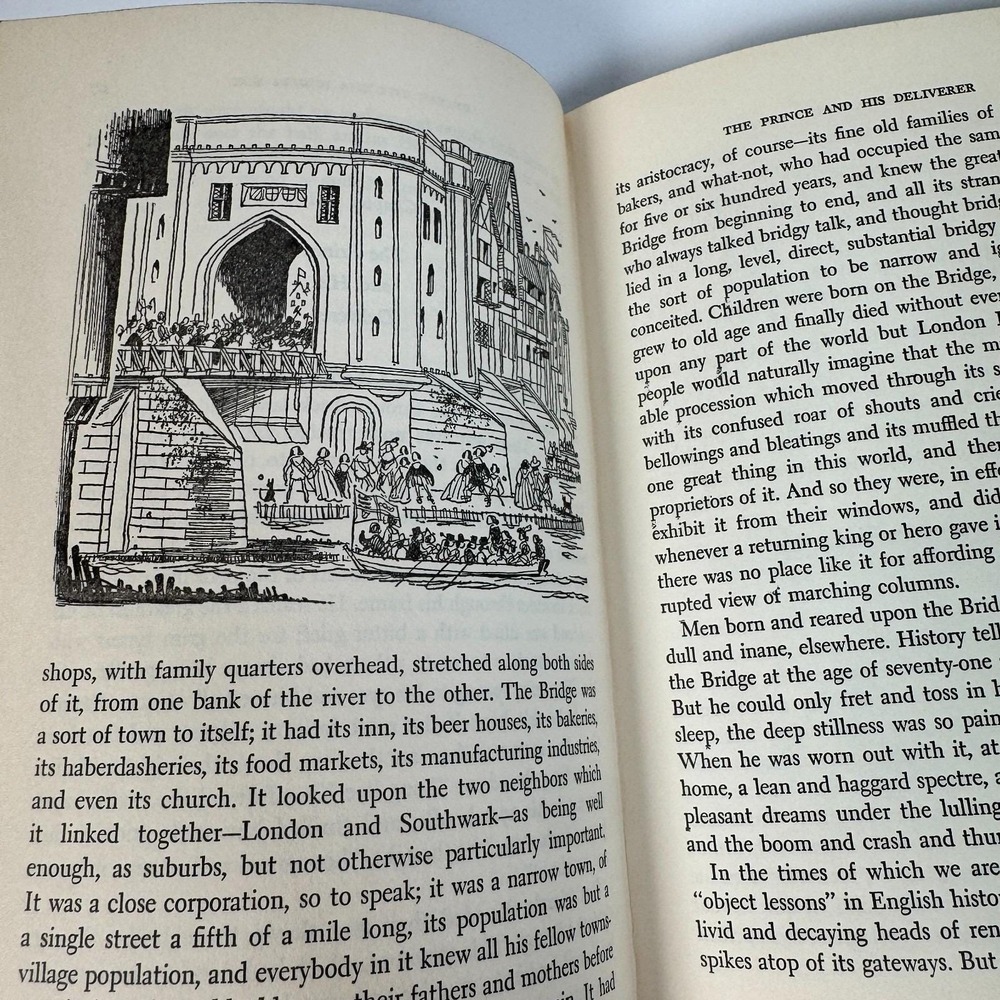 The Prince and the Pauper Mark Twain Junior Deluxe Editions Hardcover Book 1954 - Picture 9 of 10